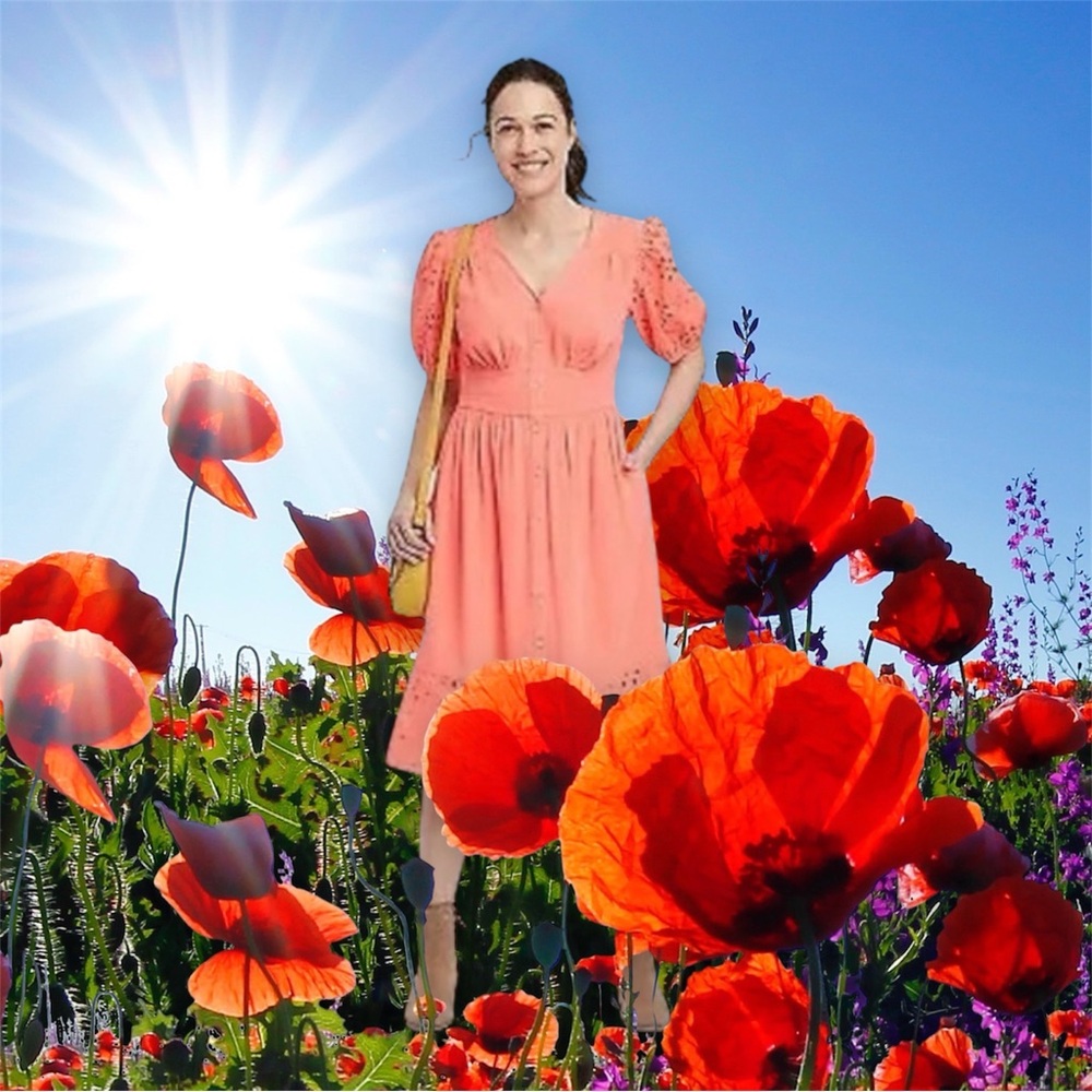 Knox Rose Coral Midi Summer Dress